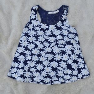 New Glory cute daisy summer swing tank M